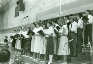 Celebration Choir performs in 1986. Photo courtesy Centre for MB Studies