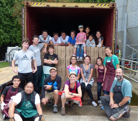 Killarney Park MB’s youth group helped load a container with 1 million soup servings.