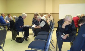 Central Heights Church's weekly prayer group. 