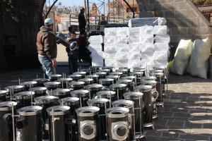  PHOTO FOR MEDIA:MCC partnered with the Syrian Orthodox Church to supply heaters and fuel to help vulnerable, rural Syrian families survive the winter, where temperatures dip near freezing. (Photo courtesy of Syrian Orthodox Church)  
